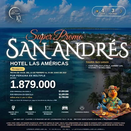 Afiche del plan SAN ANDRÉS